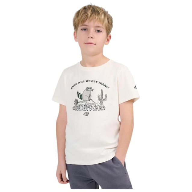 4F ΠΑΙΔΙΚΟ ΚΟΝΤΟΜΑΝΙΚΟ ΜΠΛΟΥΖΑΚΙ OFF WHITE 4FJWSS26TTSHM2815-11S