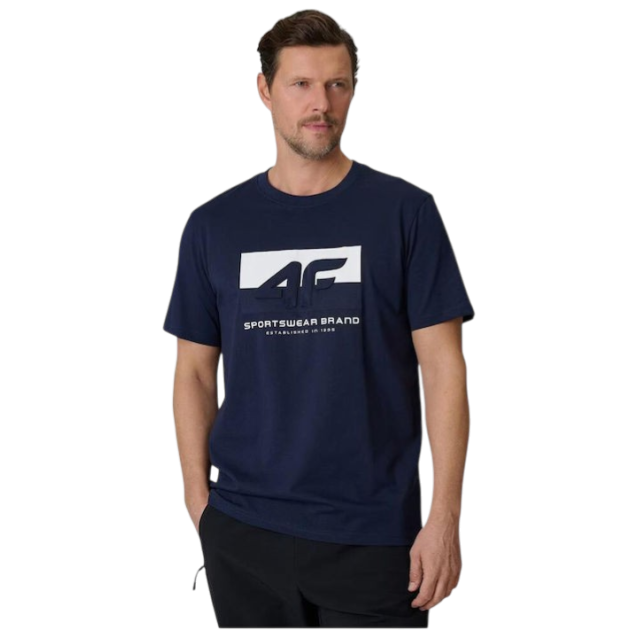 4F ΑΝΔΡΙΚΗ ΚΟΝΤΟΜΑΝΙΚΗ ΜΠΛΟΥΖΑ ΜΠΛΕ NAVY 4FWSS26TTSHM3325-31S