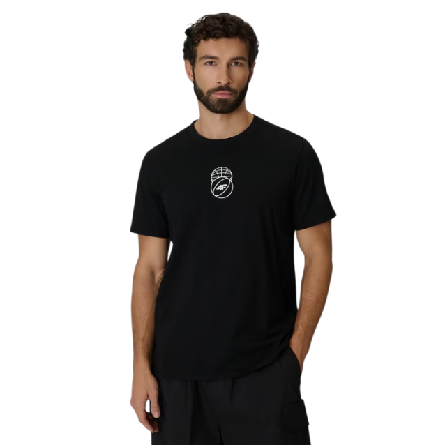 4F ΑΝΔΡΙΚΗ ΚΟΝΤΟΜΑΝΙΚΗ ΜΠΛΟΥΖΑ ΜΑΥΡΗ 4FWSS26TTSHM3328-20S