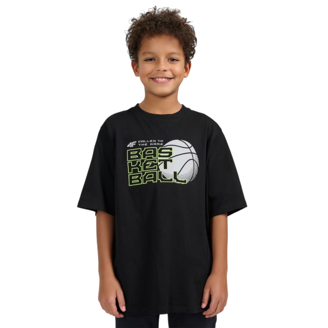 4F ΠΑΙΔΙΚΗ ΚΟΝΤΟΜΑΝΙΚΗ ΜΠΛΟΥΖΑ ΜΑΥΡΗ 4FJWSS26TFTSM1968-20S