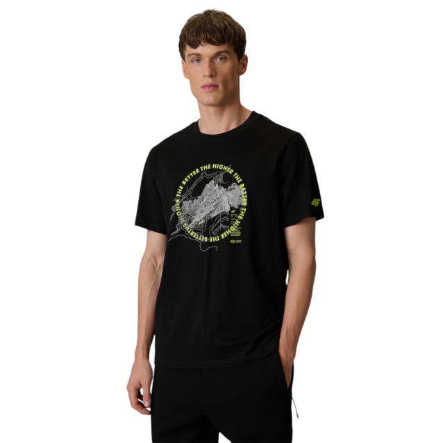 4F ΑΝΔΡΙΚΗ ΚΟΝΤΟΜΑΝΙΚΗ ΜΠΛΟΥΖΑ ΜΑΥΡΗ 4FWSS26TTSHM2822-20S