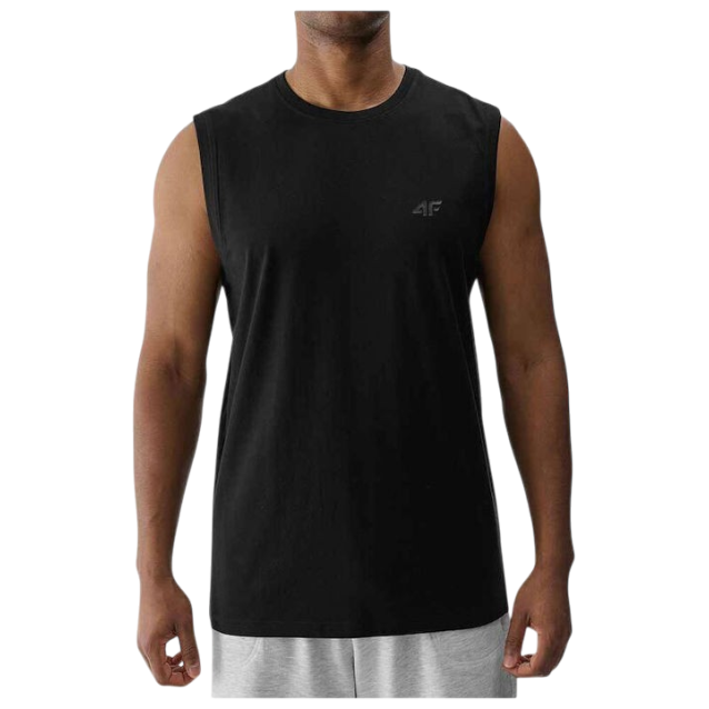 4F ΑΝΔΡΙΚΗ ΑΜΑΝΙΚΗ ΜΠΛΟΥΖΑ ΜΑΥΡΟ 4FWMM00TSLEM306-20S