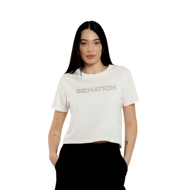 BENATION ΓΥΝΑΙΚΕΙΟ CROP TOP OFF WHITE 05112503-2A