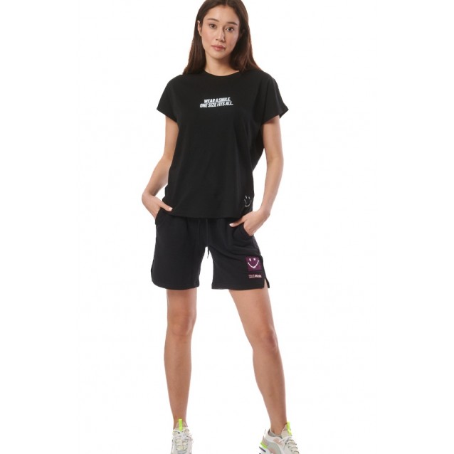 BODY ACTION ΨΗΛΟΜΕΣΟ ΓΥΝΑΙΚΕΙΟ ΣΟΡΤΣ ΜΑΥΡΟ 031421-01