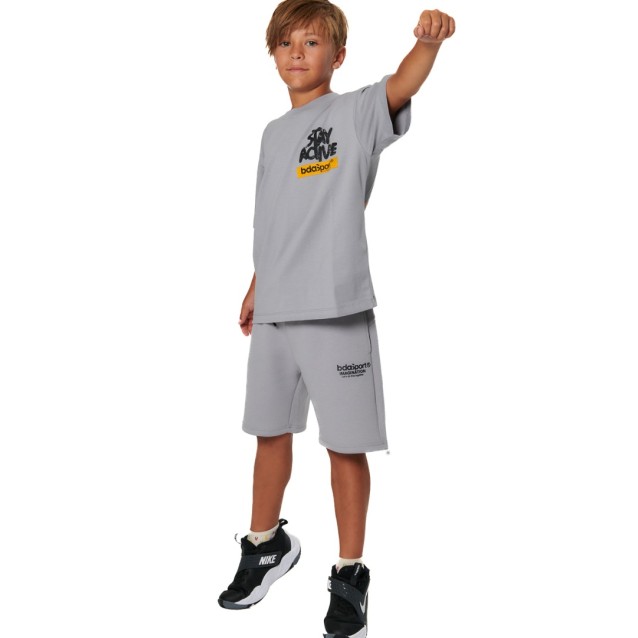 BODY ACTION ΠΑΙΔΙΚΗ ΒΕΡΜΟΥΔΑ TECH FLEECE ΓΙΑ ΑΓΟΡΙΑ ULTIMATE GREY 034604-01-ULTIMATE GREY