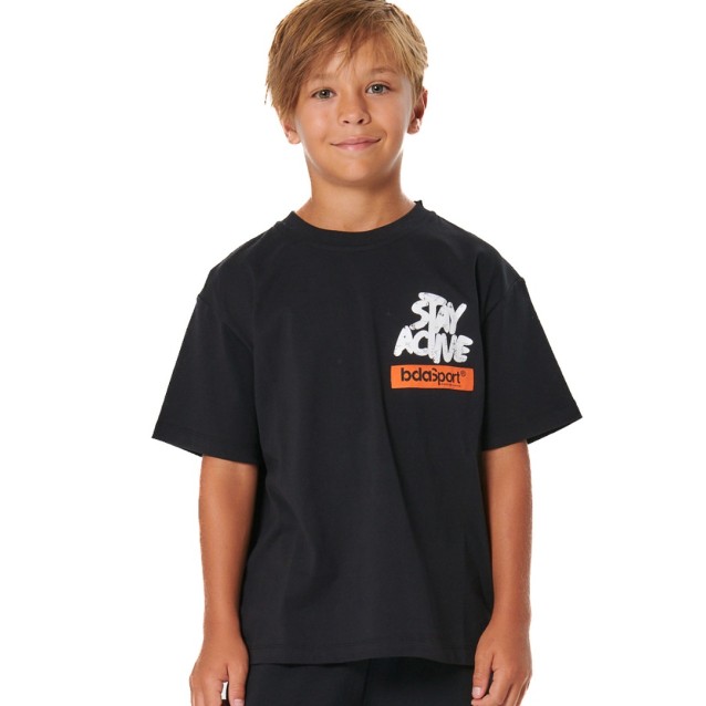 BODY ACTION ΠΑΙΔΙΚΗ ΚΟΝΤΟΜΑΝΙΚΗ ΜΠΛΟΥΖΑ ΜΑΥΡΗ 054605-01-BLACK