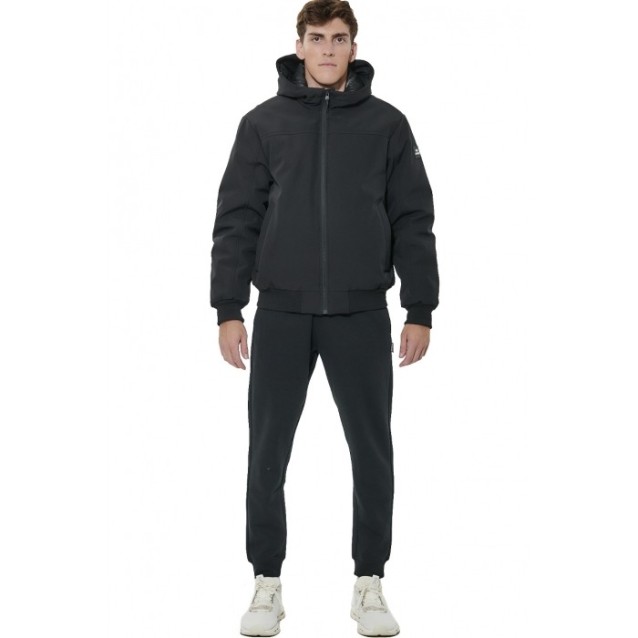 BODY ACTION ΑΝΔΡΙΚΟ ΜΠΟΥΦΑΝ BOMBER ΜΑΥΡΟ 073623-01-BLK BODY ACTION ΑΝΔΡΙΚΟ ΜΠΟΥΦΑΝ BOMBER ΜΑΥΡΟ 073623-01-BLK