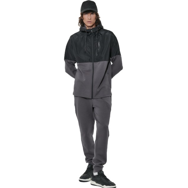 BODY ACTION ΑΝΔΡΙΚΟ ΑΘΛΗΤΙΚΟ JACKET BOULEVARD GREY-BLACK 073627-01-BLGR/BLK BODY ACTION ΑΝΔΡΙΚΟ ΑΘΛΗΤΙΚΟ JACKET BOULEVARD GREY-BLACK 073627-01-BLGR/BLK