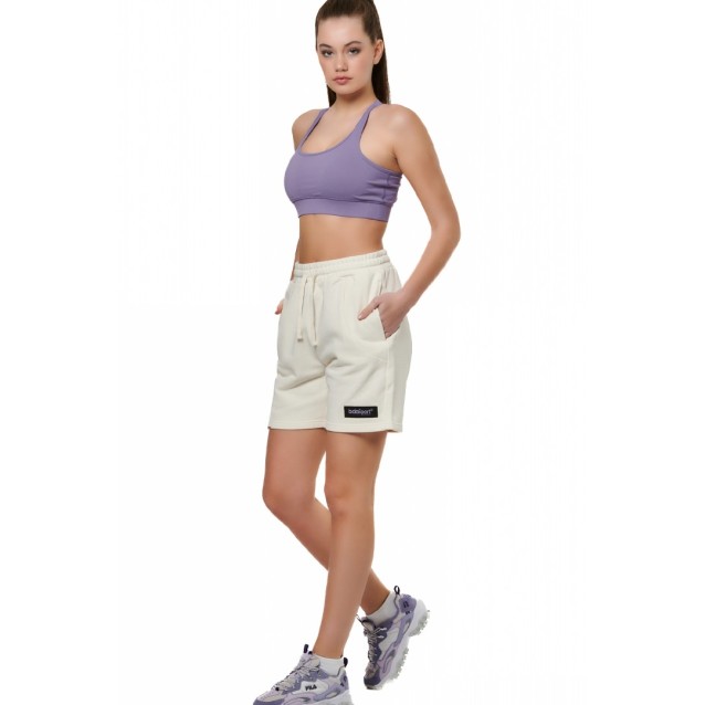 BODY ACTION GYMTECH SWEAT ΓΥΝΑΙΚΕΙΟ ΣΟΡΤΣ WHITE ALYSSUM 031527-01