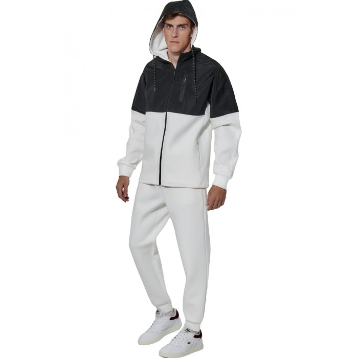 BODY ACTION ΑΝΔΡΙΚΟ ΑΘΛΗΤΙΚΟ JACKET OFF WHITE-BLACK 073627-01-WHITE OFF BLACK BODY ACTION ΑΝΔΡΙΚΟ ΑΘΛΗΤΙΚΟ JACKET OFF WHITE-BLACK 073627-01-WHITE OFF BLACK