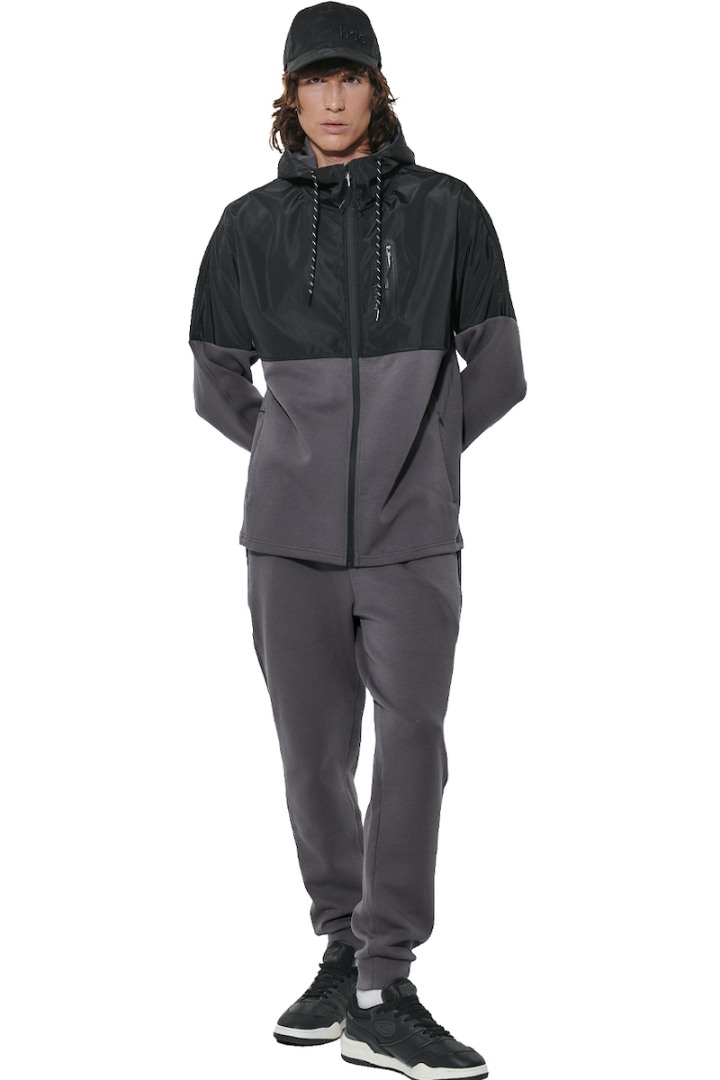 BODY ACTION ΑΝΔΡΙΚΟ ΑΘΛΗΤΙΚΟ JACKET BOULEVARD GREY-BLACK 073627-01-BLGR/BLK BODY ACTION ΑΝΔΡΙΚΟ ΑΘΛΗΤΙΚΟ JACKET BOULEVARD GREY-BLACK 073627-01-BLGR/BLK