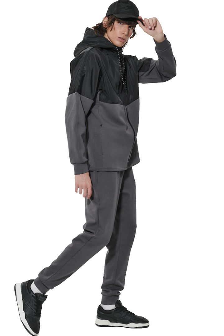BODY ACTION ΑΝΔΡΙΚΟ ΑΘΛΗΤΙΚΟ JACKET BOULEVARD GREY-BLACK 073627-01-BLGR/BLK BODY ACTION ΑΝΔΡΙΚΟ ΑΘΛΗΤΙΚΟ JACKET BOULEVARD GREY-BLACK 073627-01-BLGR/BLK