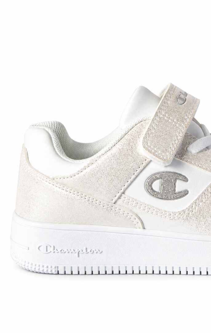 CHAMPION RD18 MET G PS ΠΑΙΔΙΚΑ ΠΑΠΟΥΤΣΙΑ WHITE/SILVER GLITTER S33321-WW015 CHAMPION RD18 MET G PS ΠΑΙΔΙΚΑ ΠΑΠΟΥΤΣΙΑ WHITE/SILVER GLITTER S33321-WW015