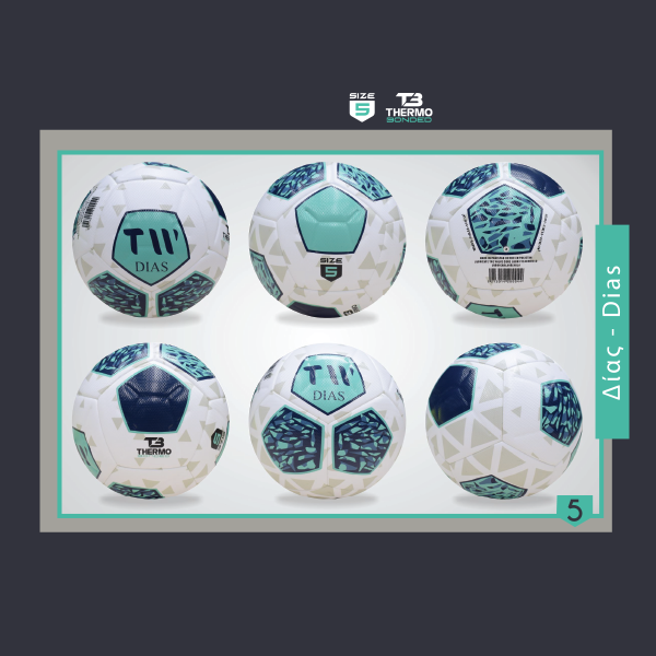 TW ΜΠΑΛΑ ΠΟΔΟΣΦΑΙΡΟΥ DIAS NO5 WHITE-BLUE 01-01-17179-05 TW ΜΠΑΛΑ ΠΟΔΟΣΦΑΙΡΟΥ DIAS NO5 WHITE-BLUE 01-01-17179-05