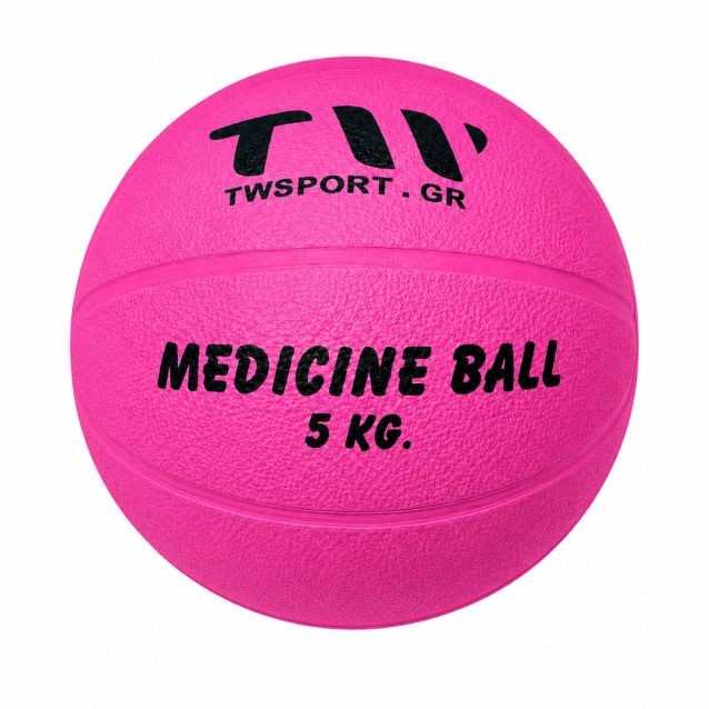TW MEDICINE BALL-RUBBER 5kg PINK 50057 TW MEDICINE BALL-RUBBER 5kg PINK 50057